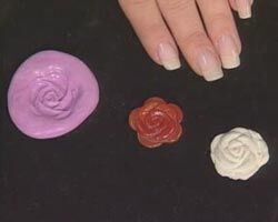 A mold and some templates are shown next to each other